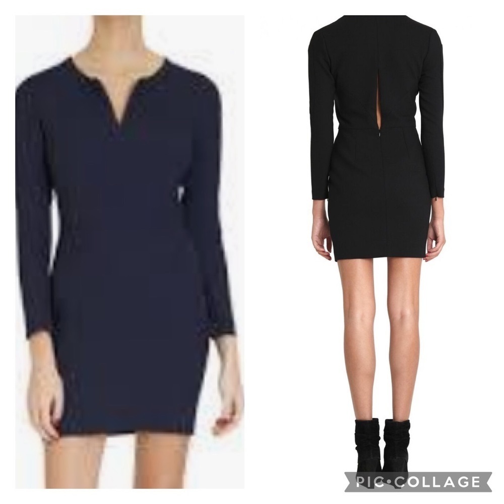 Ba&Sh Orchidee Black Dress with Cut Out Back
